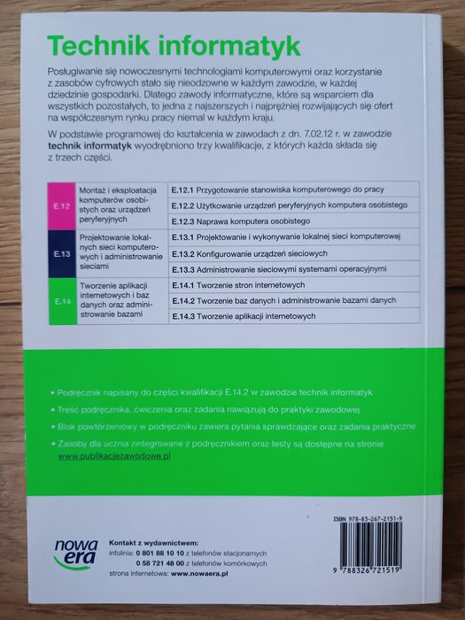 Podręcznik "Tworzenie baz danych i administrowanie bazami danych"