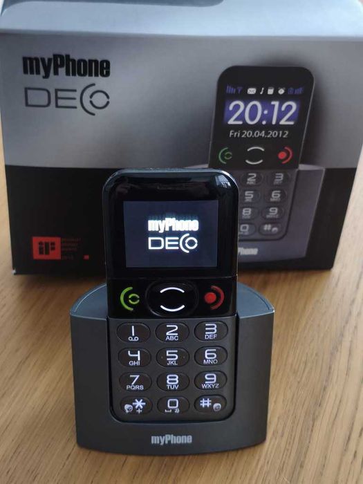 Telefon dla seniora MyPhone DECO - stacja bazowa - komplet