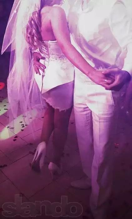 Продам дизайнерское свадебное короткое платье