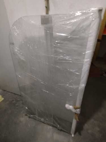 Separador de banheira com suporte e ferragens, muito bom estado