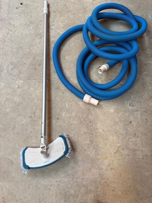 Kit aspirador de piscina + cabo telescópico + mangueira 10 m