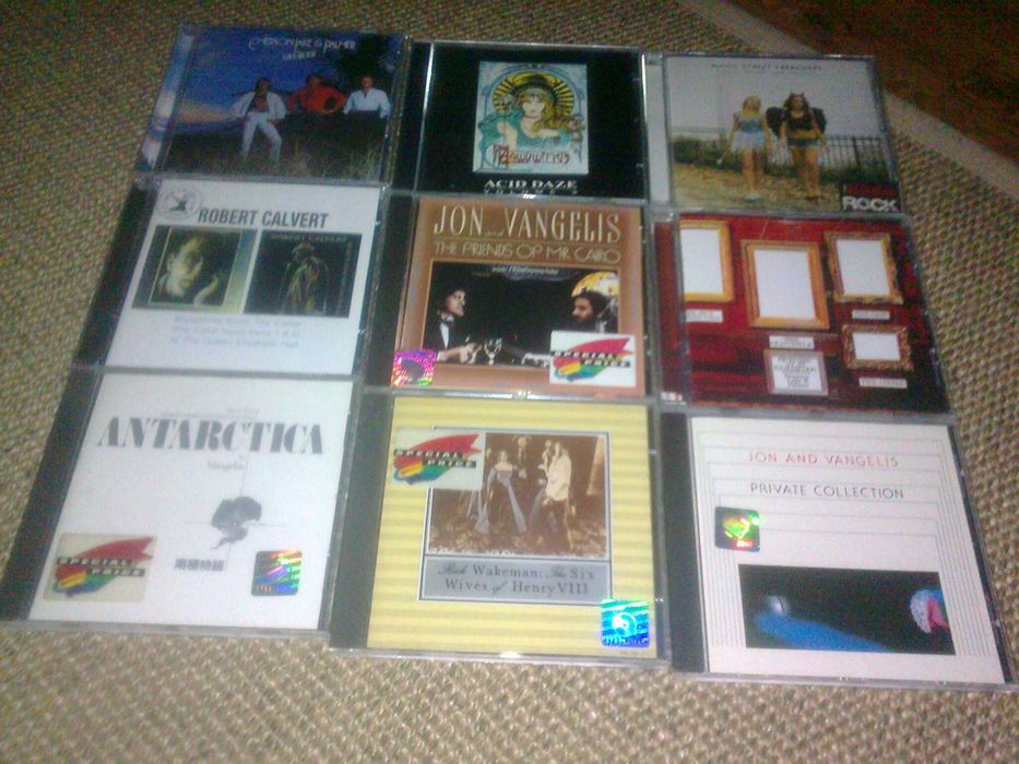 zestaw płyt CD  rock prog