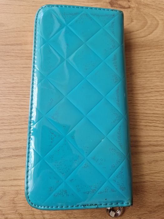 Portfel turkusowy duży