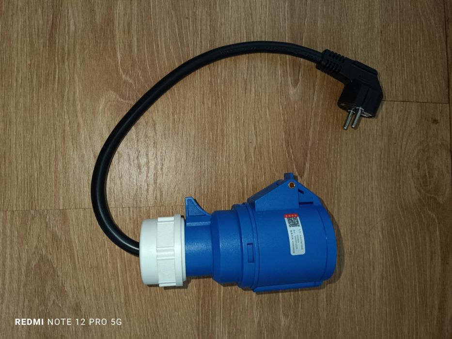 Adaptador ficha PCE 7kW para ficha Chucko 3.5kW