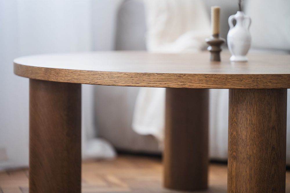 Stolik kawowy Ystad drewniany mid-century modern vintage