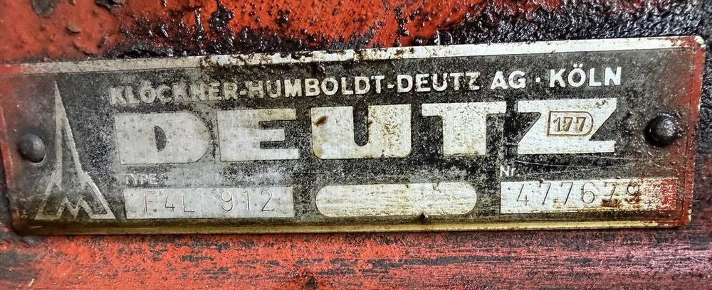 Silnik Deutz Fahr F4L912- 4cyl 55KM kombajn Fahr 600,750, ładowarka