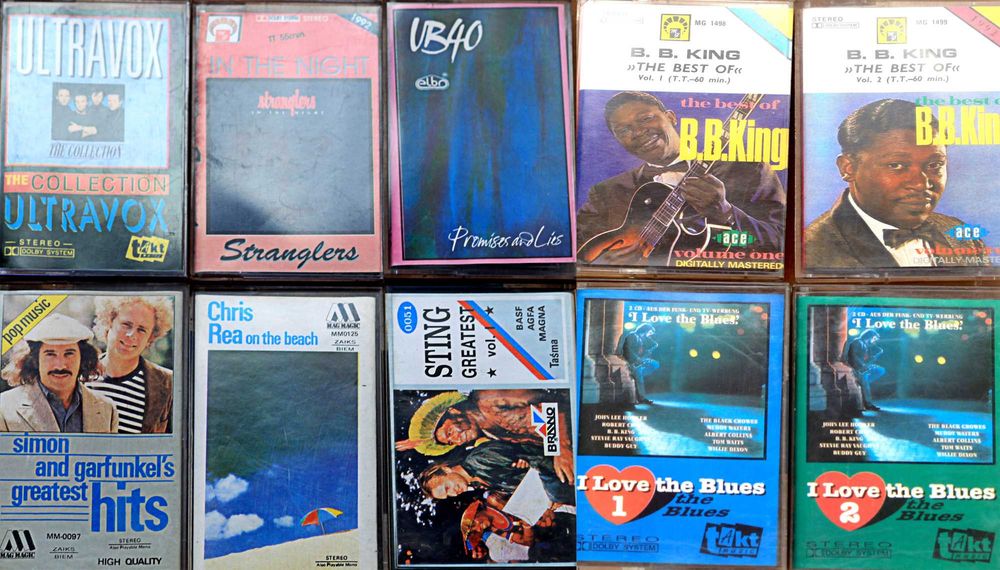 Zestaw 44 kaset magnetofonowych. Darmowa przesyłka.
