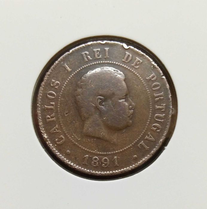 20 reis d Carlos de 1891