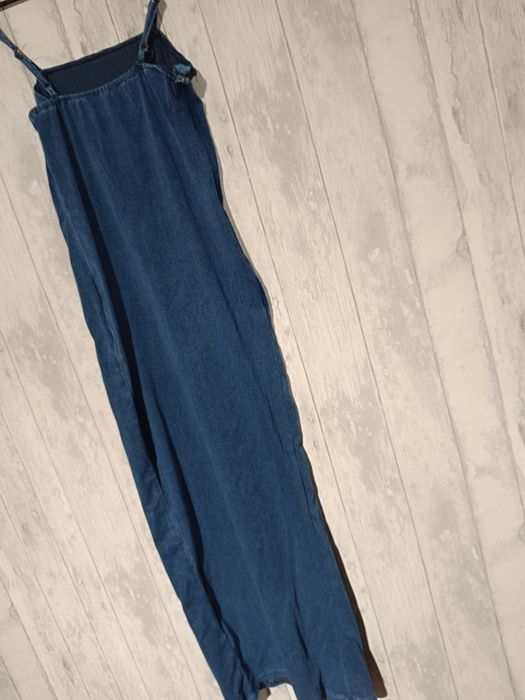 Sukienka maxi, jeansowa, miękka