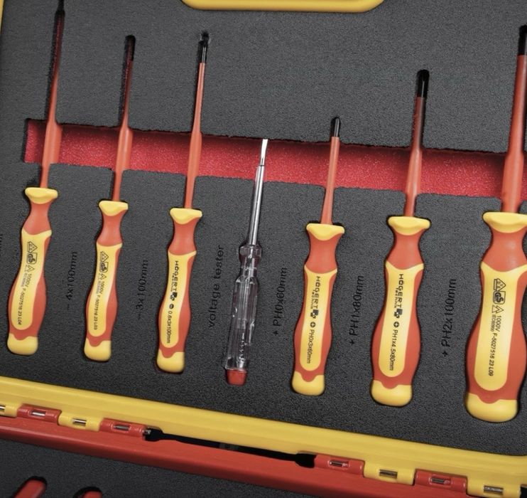 Conjunto de Ferramentas VDE Isoladas 1000V (13 Peças) - Novo/Como Novo