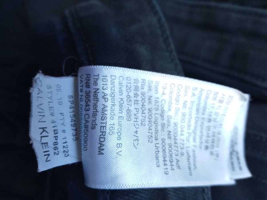 Męskie spodnie jeansowe Calvin Klein slim stretch W36 L 32