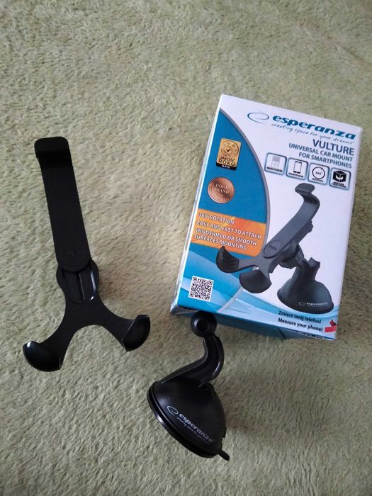 Samochodowy uchwyt na telefon z przysawką