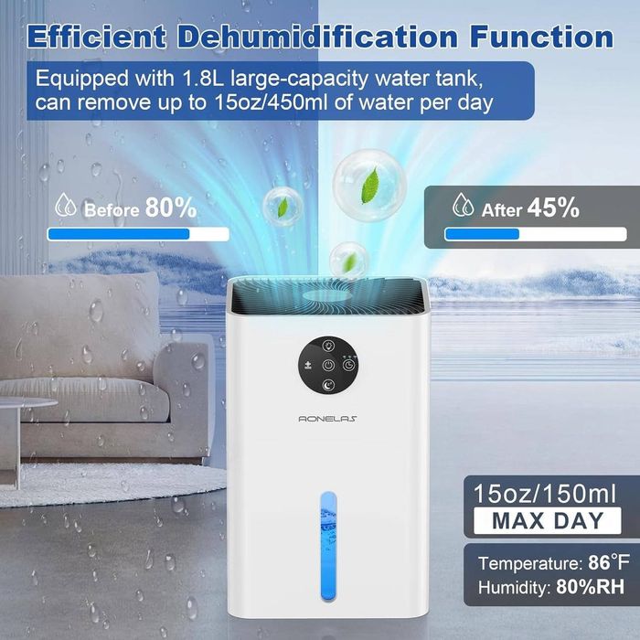 Електричний осушувач повітря  1800мл