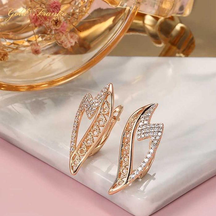 Kolczyki GF99 585RG Gold Franko