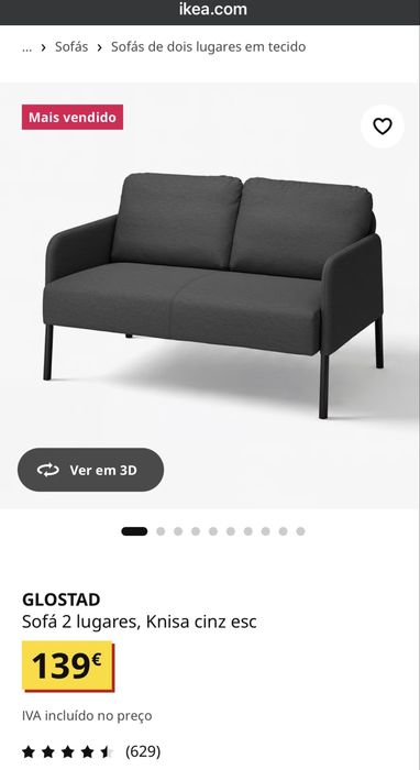 Sofá IKEA (2 lugares)