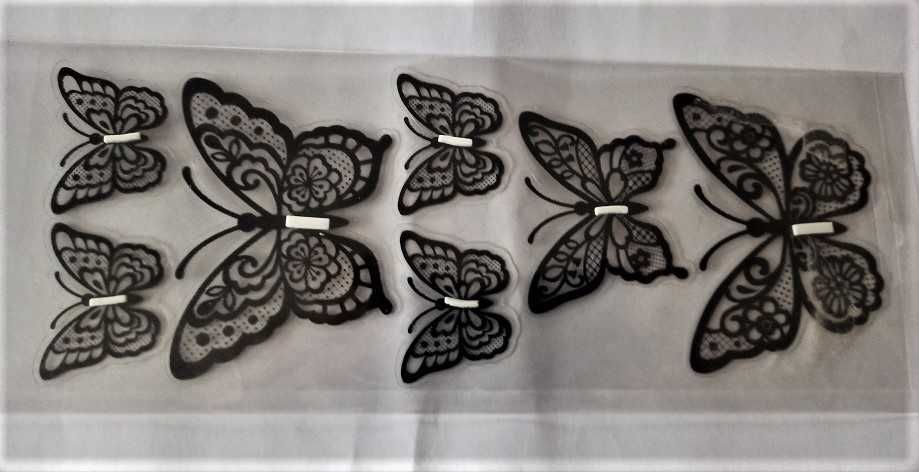 Naklejki motyle wolumetryczne Nowe