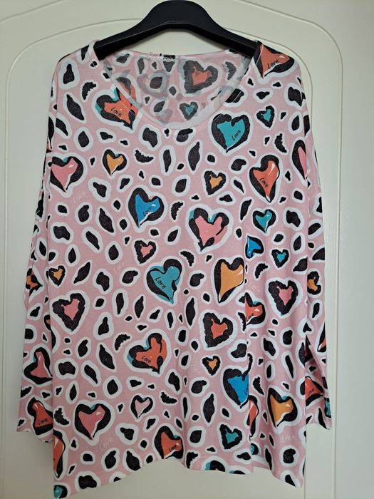 Sweter cienki serduszka XL/2 XL