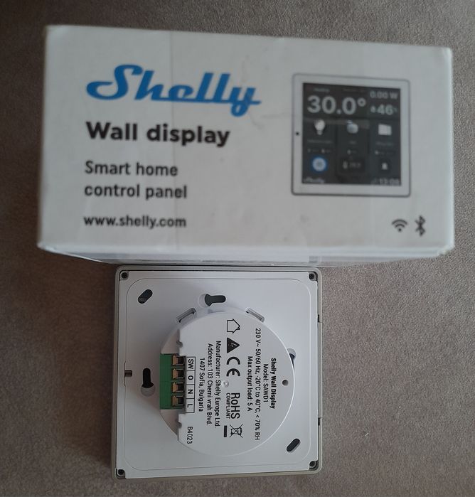 Панель управління Shelly Wall Display SAWD1