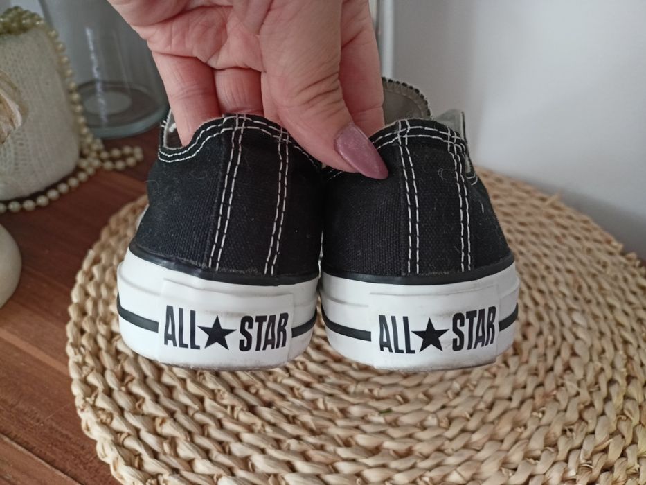 Trampki all Star Converse 36,5 czarne wsuwane