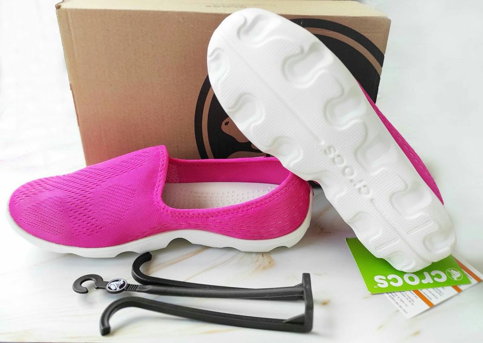 Балетки лоферы Crocs duet busy тапочки р. 38-39 оригинал