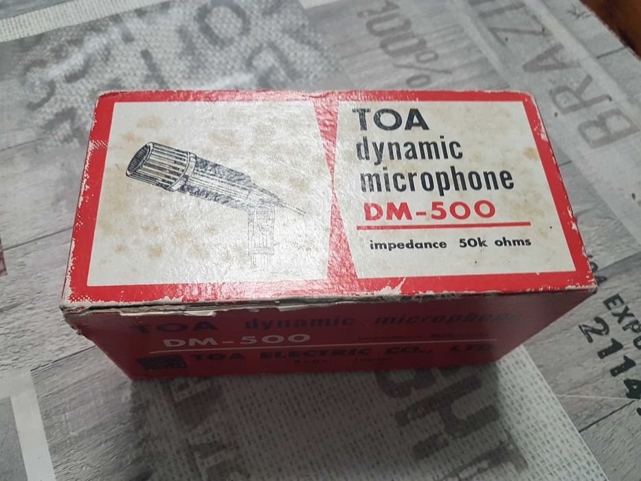Microfones vintage Toa dynamic DM-500