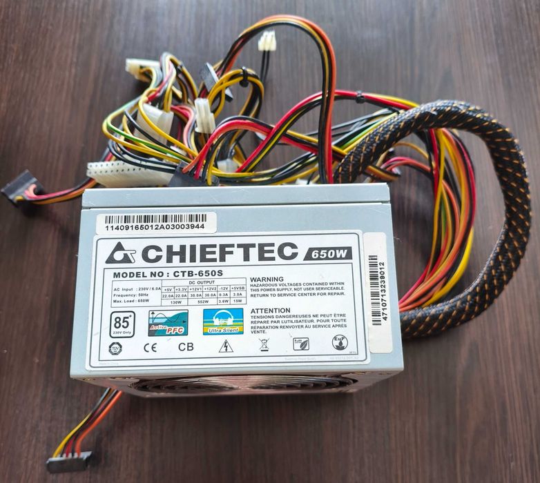 Блок питания CHIEFTEC CTB-650S, не рабочий