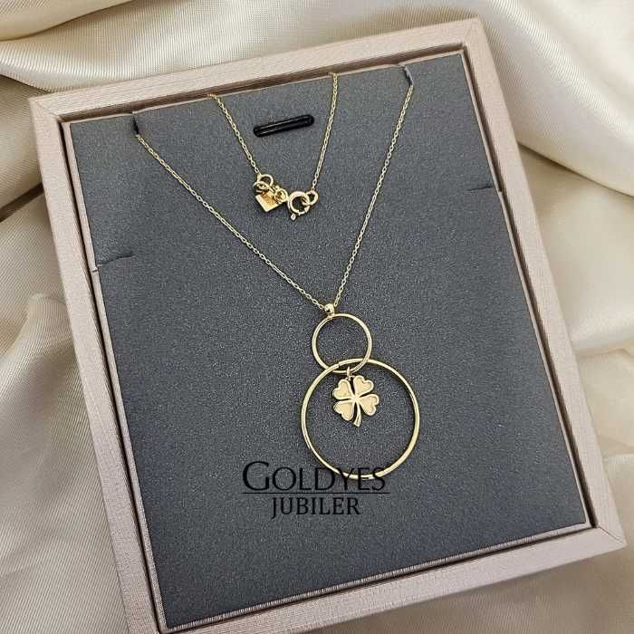 Złoty łańcuszek naszyjnik KONICZYNA próby 585 14k