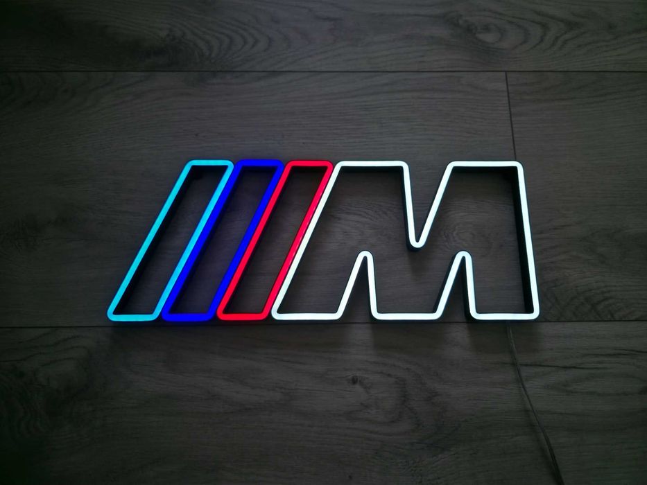 Napis Neon LED Logo BMW Prezent Gadżet Dekoracja