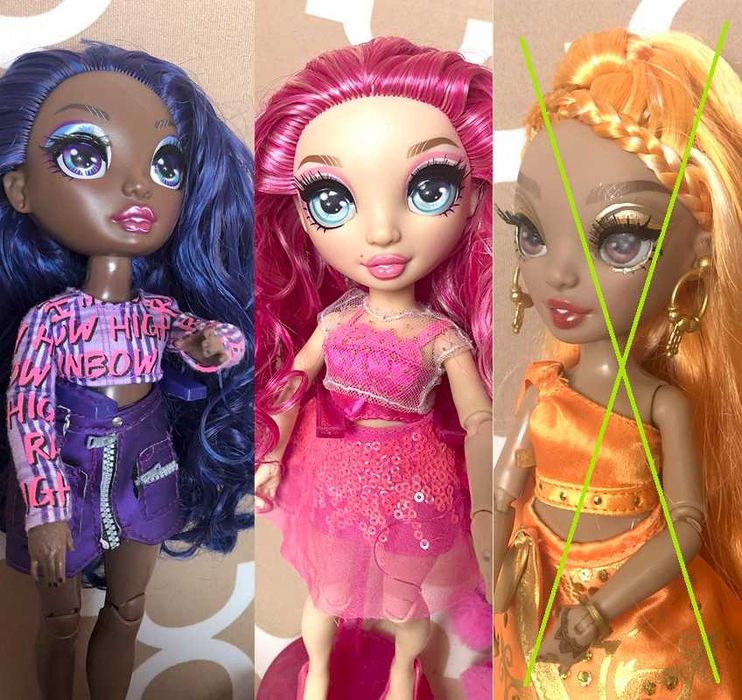 Lalki Rainbow High ze stojakami zestaw 2 lalek