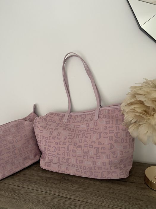 Torebka shopperka Juicy Couture A4 2 torebki dwustronna