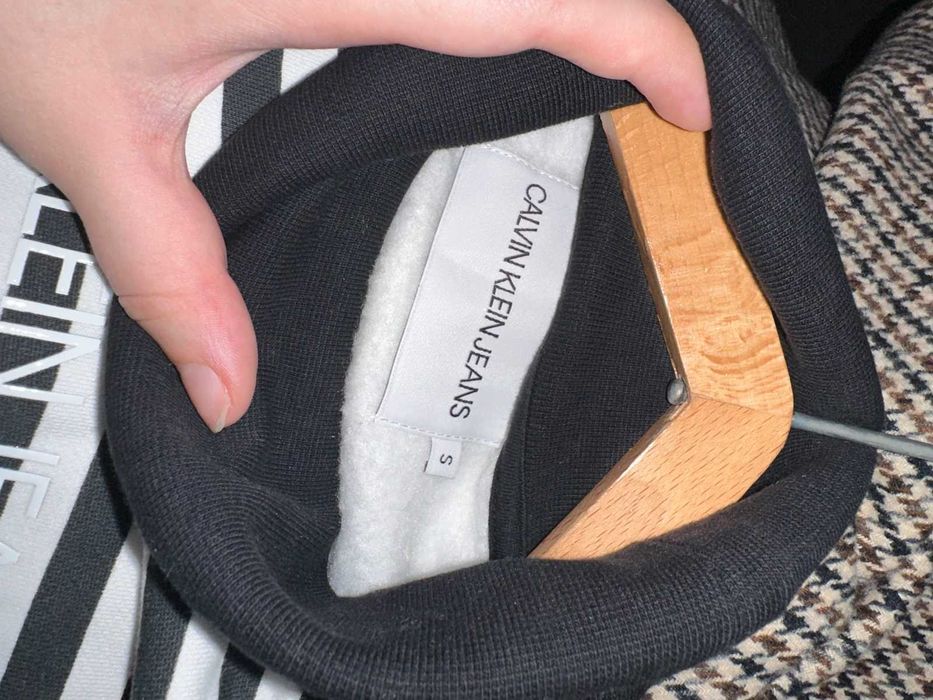 Bluza golf w paski Calvin Klein