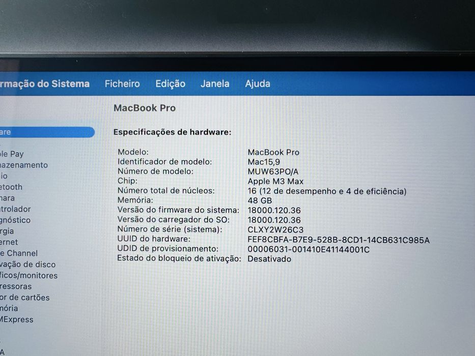MacBook Pro 16 M3 Max 48GB 1TB 40C GPU