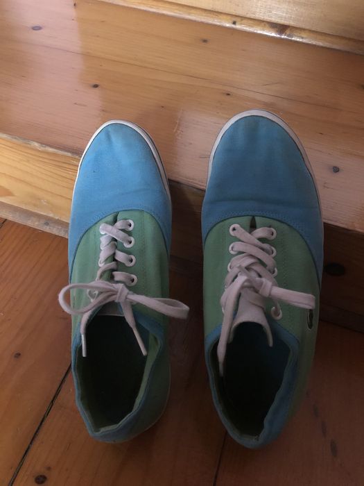 Trampki lacoste zielono niebieskie