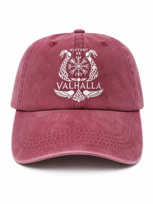 Кепка Victory or Valhalla вінтажна | Бейсболка Washed Vintage | Унісекс | Регульований розмір