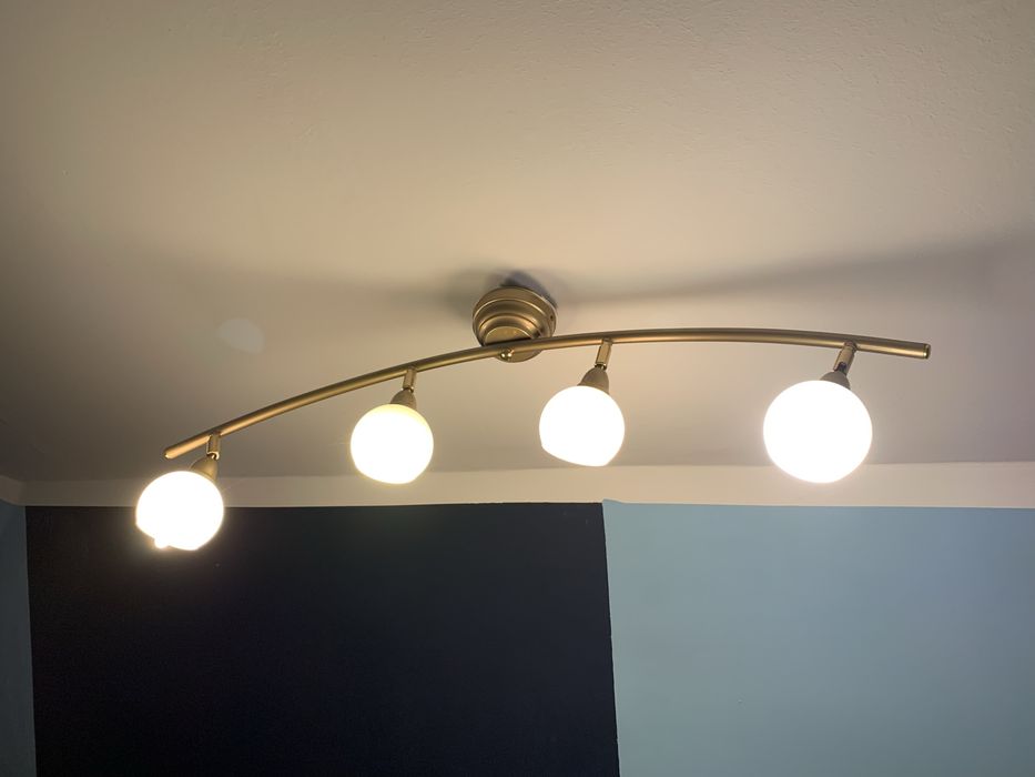 Lampa wisząca złota