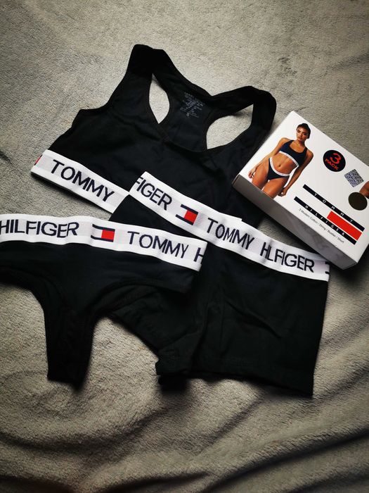 3pak Majtki Stringi Komplet Damskie Calvin Klein Tommy Hilfiger