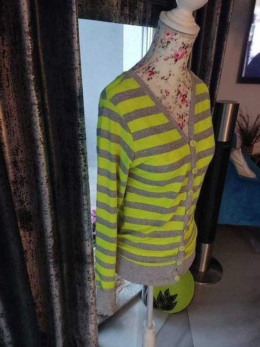 dziewczęca rozpinana jarzeniowa bluza - sweterek roz. uni S / M