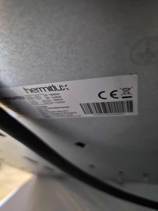 Plyta ceramiczna Hermitlux z 4 palnikami, 59 cm, 6600 W, 9 poziomów, timer