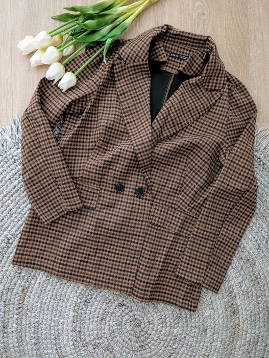 Nowa marynarka w kratę oversize XL 44