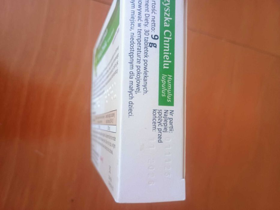 Szyszka chmielu w tabletkach