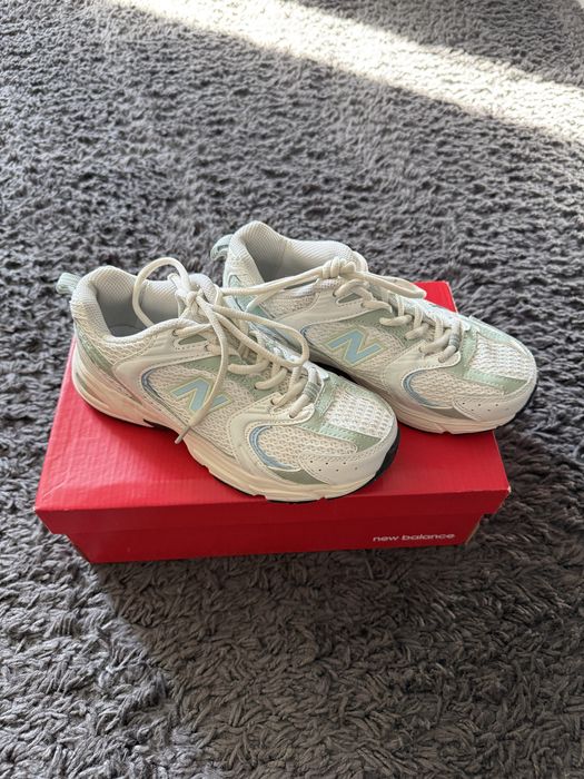 Кросівки Кроссовки New Balance 530 Beige/Mint білі бежеві