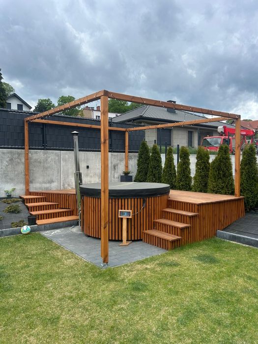 EKSKLUZYWNE BALIE | Luksusowa Balia Ogrodowa z Piecem Gazowym + WIFI | Premium SPA | THERVIK Outdoor | Polski Producent