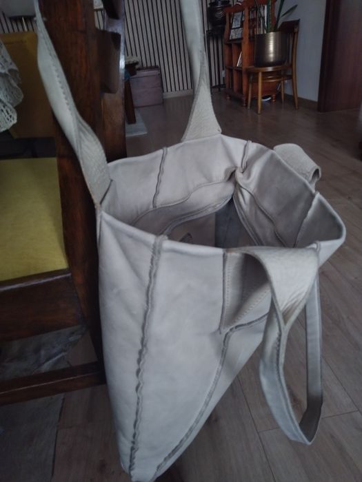 Duża torba, skóra włoska, marka BLITZ.