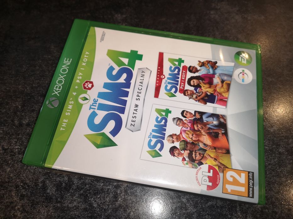SIMS 4 Zestaw Specjalny (+dodatek PSY i KOTY) XBOX ONE gra PL rzadkość