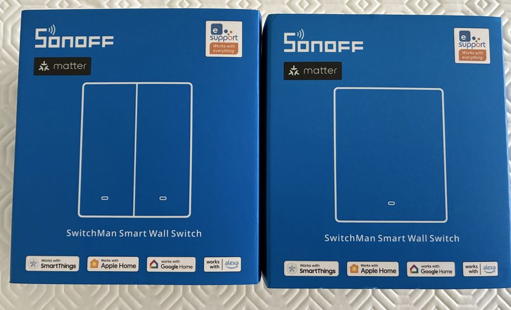Sonoff SwitchMan M5 Matter – interruptores inteligentes 1 e 2 teclas