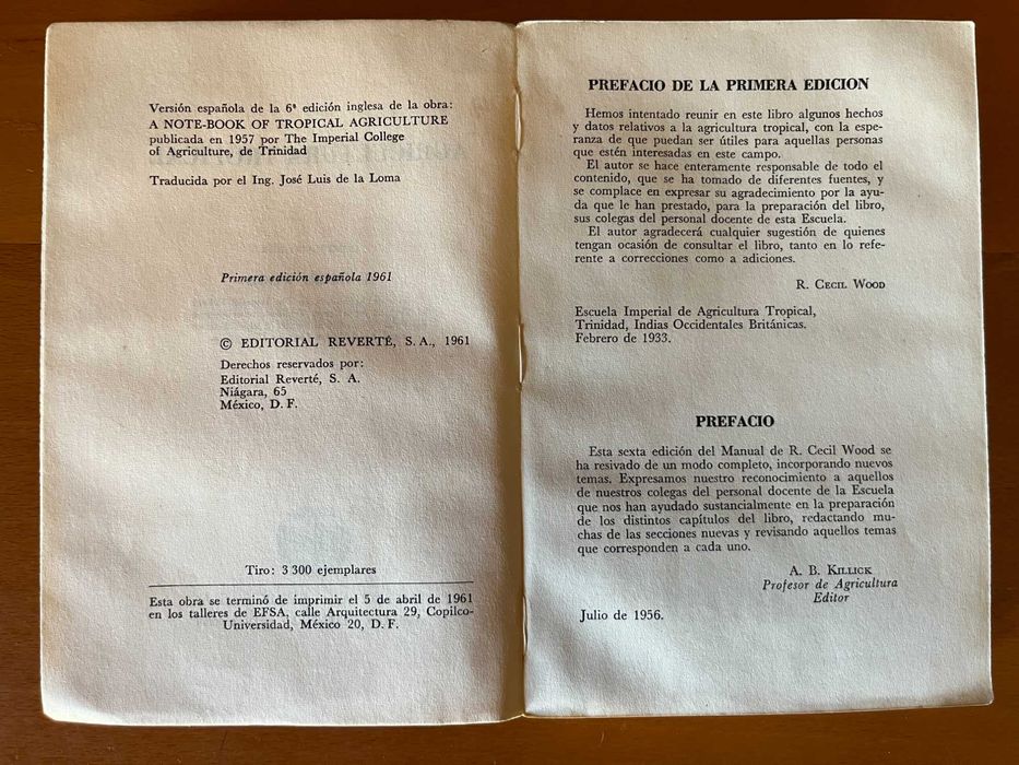 Agricultura Tropical – R. Cecil Wood
