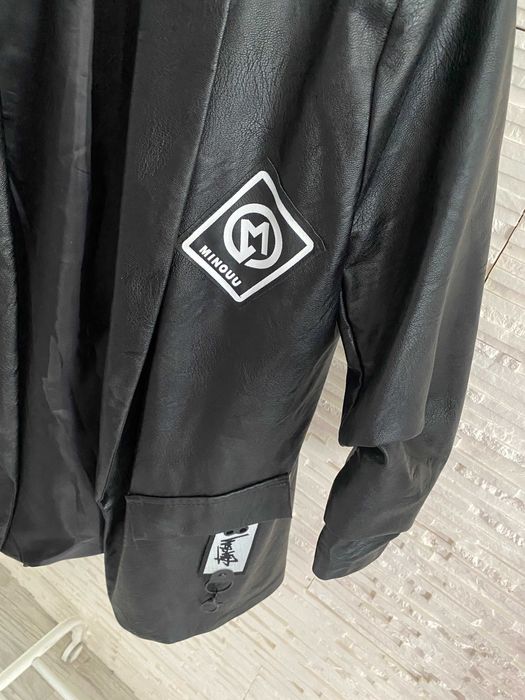 Rezerwacja Minouu nowy komplet garnitur eko skóra zamki naszywki