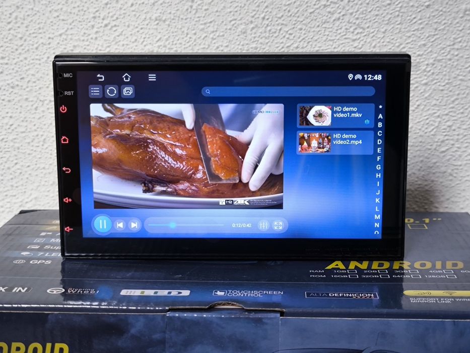 Автомагнитола 7"дюймов 2/64gb с Карплей и Андроид Авто с Микрофоном