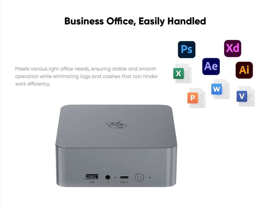 Beelink EQi12 Intel Core i5-1235U 32GB RAM 500GB NVMe - Новинка!