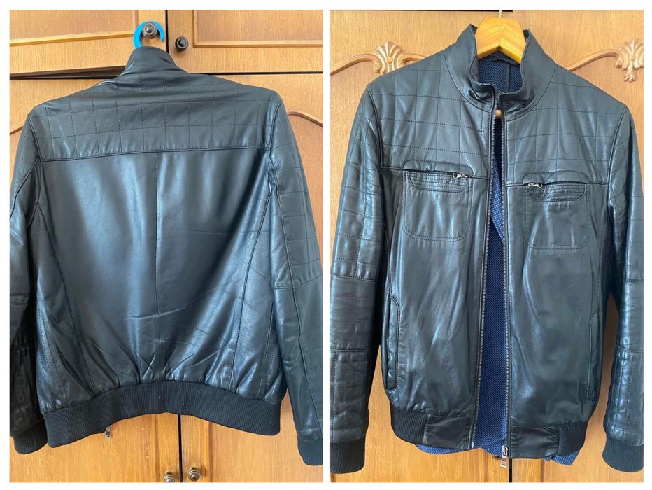 Куртка Чоловіча шкіряна бомбер